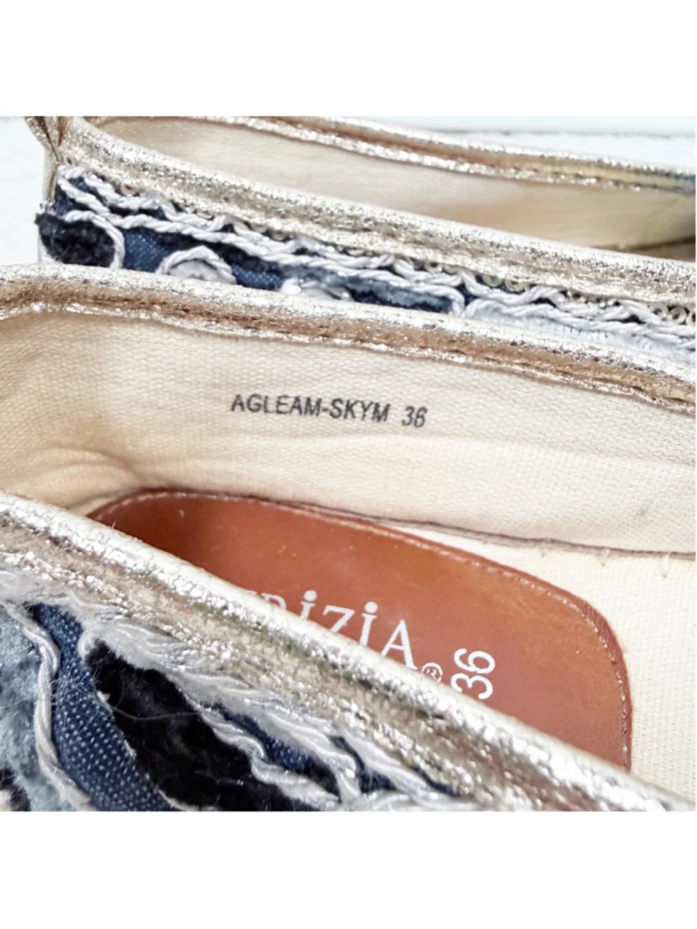 Patrizia Spring Step Agleam Sequin Embroidered Espadrilles Shoes Size 36 US 5.5